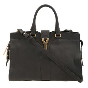 Yves Saint Laurent Grey Cabas Chyc Y Bag